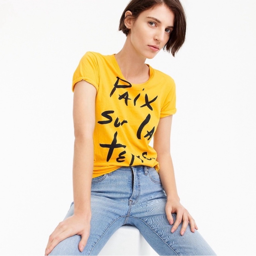 J. Crew "Paix sur la terre" T-shirt